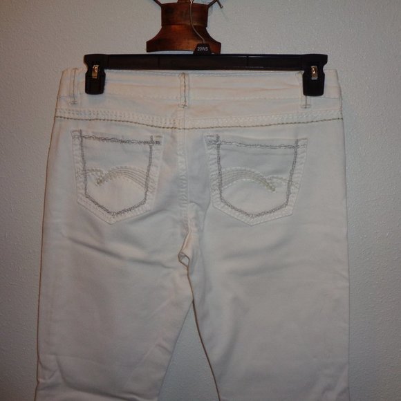 VANILLA Star White Jeans Size 11 - Picture 2 of 10